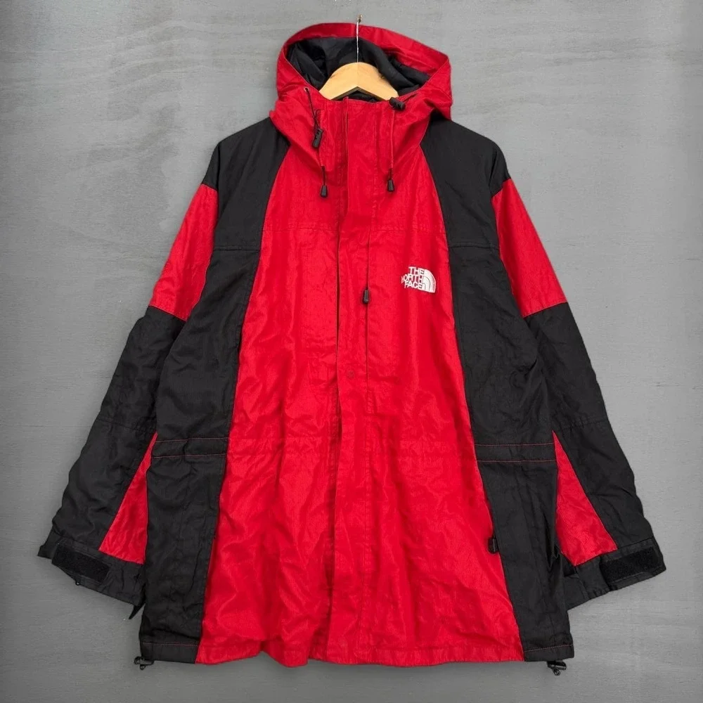 The North Face Summit Series Jacket Red Gore-Tex XCR Waterproof Hooded XL